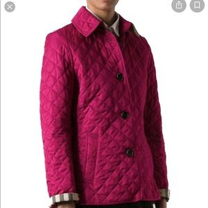 Authentic Deep Fuchsia Burberry Barn Jacket